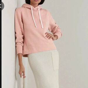 ! OFFICINE GENERALE
Olivia Cotton-jersey Hooded Sweatshirt In Pink xs